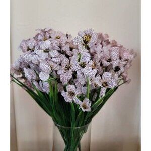 New 12 Pcs Artificial Flowers for Outdoor,Plastic Flowers Decoration